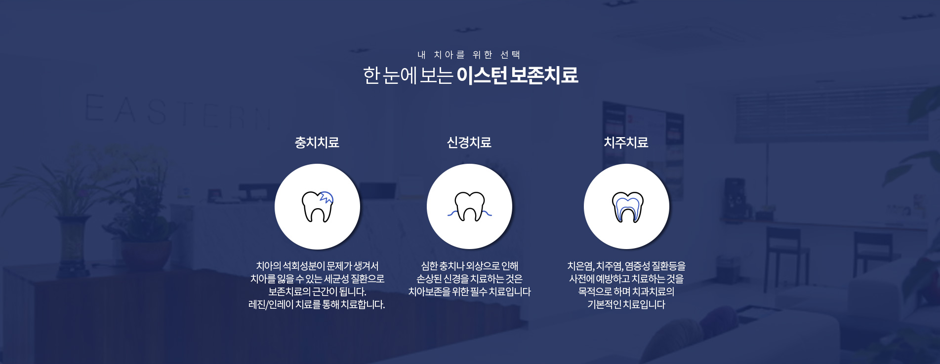 이스턴치과 보존치료 종류